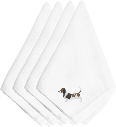 Miniatura 32 de Caroline's Treasures BB3448NPKE Affenpinscher - Juego de 4 servilletas bordadas, lavables, suaves, duraderas, servilletas de mesa para hotel