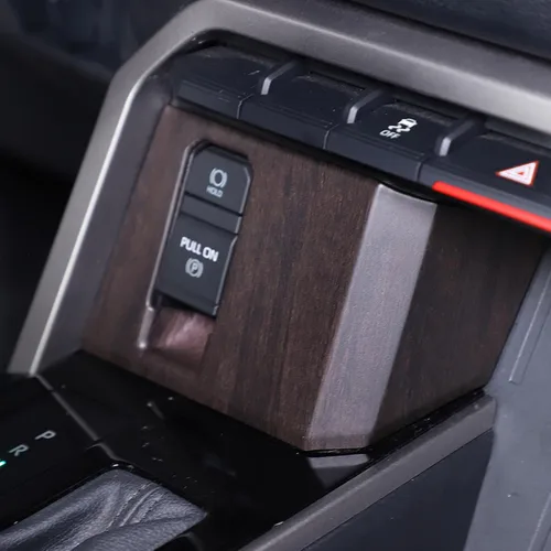 Miniatura 10 de Interruptor de botón de freno de estacionamiento, marco de botón P para Toyota Tundra Sequoia 2022 2023 2024 2025 decoración de freno de mano