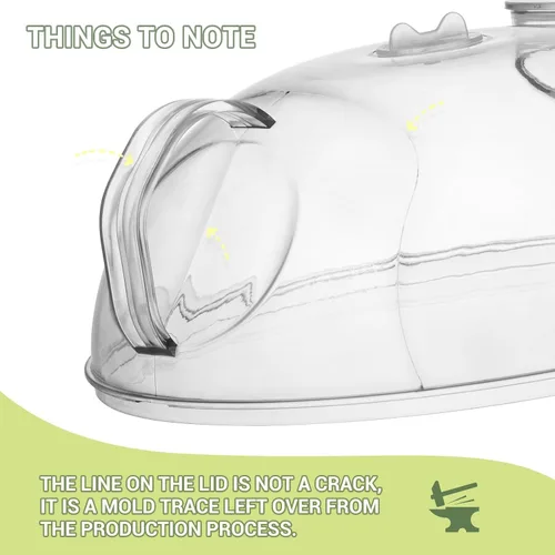 Miniatura 8 de Cubierta para salpicaduras de microondas con vaporizador de agua, protege contra las salpicaduras de alimentos, tapa para servir platos, tazones