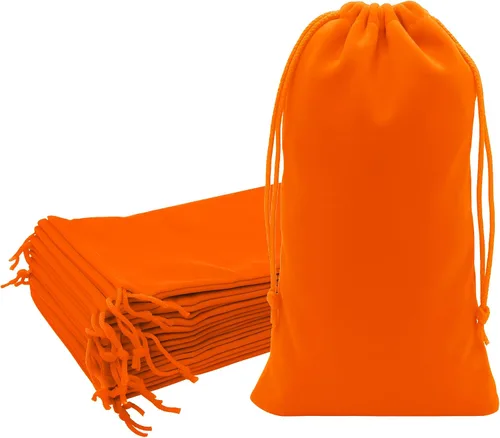 Miniatura 23 de Mandala Crafts Bolsas de terciopelo negro con cordón de 14 x 14 pulgadas, 10 bolsas grandes de terciopelo con cordón a granel para regalos de fiesta