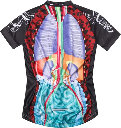 Miniatura 94 de Weimostar Hombre Ciclismo Jersey Manga Corta Bicicleta Ropa Multicolor Diamante