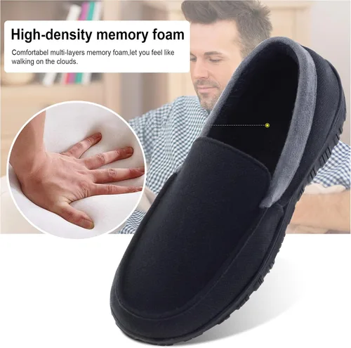 Miniatura 3 de Pantuflas para hombre para interiores y exteriores, zapatillas de casa cómodas