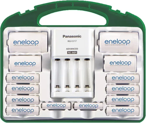 Miniatura 3 de Cargador de batería Panasonic Advanced celda Individual con Eneloop ciclo de 2100 pilas recargables AA Paquete de potencia Blanco