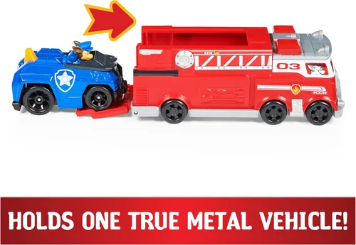 Miniatura 4 de Paw Patrol, True Metal Chase, Marshall and Skye - Camiones coleccionables de camiones grandes (exclusivo de Amazon) a escala 1:55, juguetes