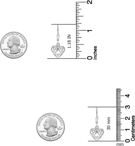 Miniatura 3 de LeCalla Aretes colgantes de plata de ley 925 con cierre de palanca, ligeros, bohemios, para mujer