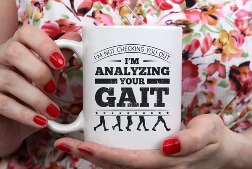 Miniatura 4 de Fonhark - Taza de café con texto en inglés "I'm Not Checking You Out I'm Analyzing Your Gait, taza de café de fisioterapia para fisioterapeuta