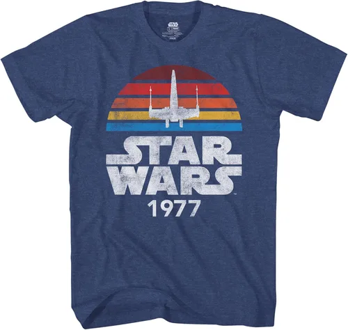 Miniatura 3 de STAR WARS 1977 Logo Rainbow X-Wing - Camiseta para hombre
