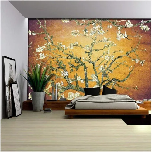Miniatura 14 de Wall26 - Papel tapiz en color cobre con estampado de "Almendro en flor" de Vincent Van Gogh