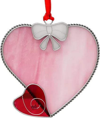 Miniatura 10 de KY&BOSAM Trébol mariposa atrapasoles Faith Hope Love Irish Catcher para ventana, adorno colgante celta, carillón de viento, alas de flores reales