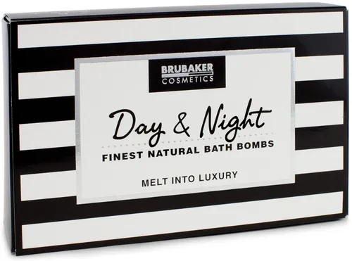 Miniatura 2 de BRUBAKER Set de regalo de bombas de baño "Day & Night" – 6 gaseosos de baño de lujo hechos a mano – Todos los ingredientes naturales, veganos