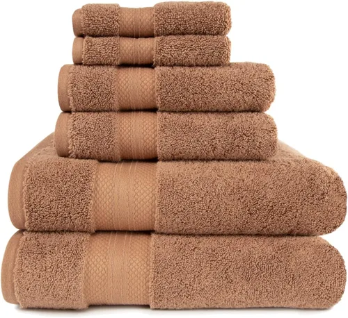 Miniatura 86 de Superior Juego de toallas de algodón turco de 9 piezas, 3 toallas de baño, 3 manos, 3 toallas faciales para el hogar, artículos esenciales de baño