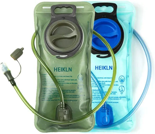 HEIKLN Bolsa de hidratación de 1.5L-2L-3L, depósito de agua a prueba de fugas, sin BPA, bolsa de almacenamiento de agua militar, bolsa de 2L