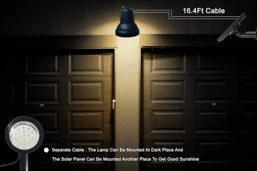 Miniatura 7 de SUNLONG Focos Solares para Exteriores Impermeables Brillantes Luces Solares de Pared LED Luz de Seguridad de Inundación Solar para Bandera Patio
