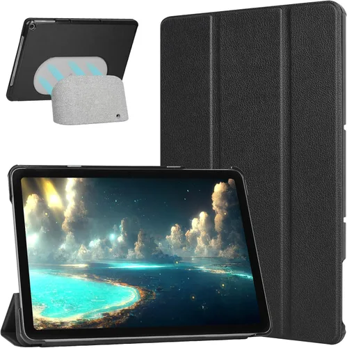 Miniatura 8 de Caweet Funda para tableta Google Pixel 2023 de 11 pulgadas, ultra delgada, ligera, carcasa rígida con soporte de triple pliegue con cierre