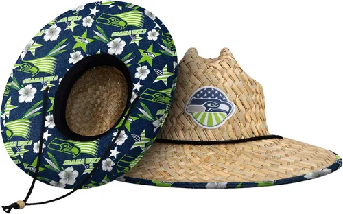 Miniatura 32 de FOCO - Sombrero de paja con logotipo de equipo universitario de NCAA y estampado floral para hombre TEAM LOGO