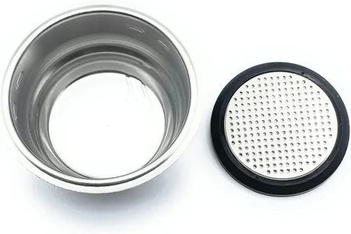 Miniatura 3 de Cesta de filtro de café para café Delonghi Espresso – Acero inoxidable presurizado – Reutilizable – Lavable – Compatible con máquinas de café
