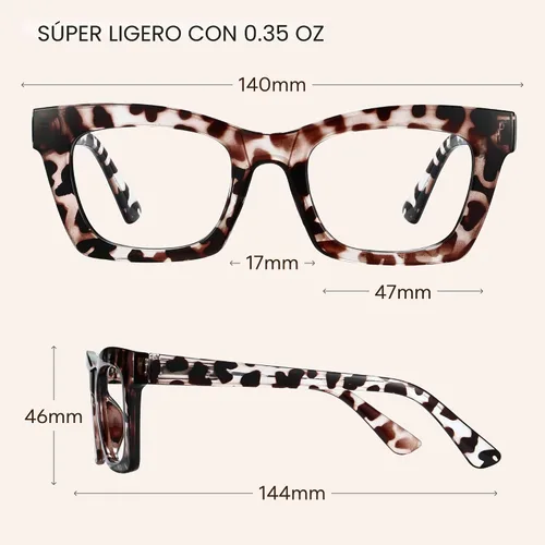Miniatura 6 de CCVOO 1.5 anteojos de lectura elegantes para mujer, anteojos elegantes, lectores de luz azul para mujeres, tramposas (A7 Runway Rouge)