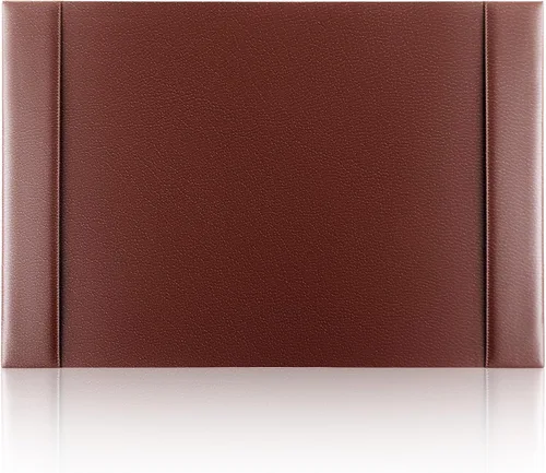 Miniatura 8 de Protector de Escritorio de Cuero 30" x 18" Almohadilla de Escritorio de Cuero con Rieles Laterales Tapete de Escritorio para Oficina Hogar Lugar