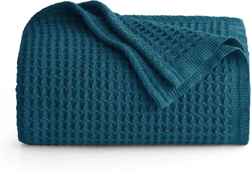 Miniatura 23 de Bedsure Gentlesoft - Manta de 100 % algodón, tamaño Twin XL, para dormitorio universitario, transpirable y suave, manta Twin de tejido waffle