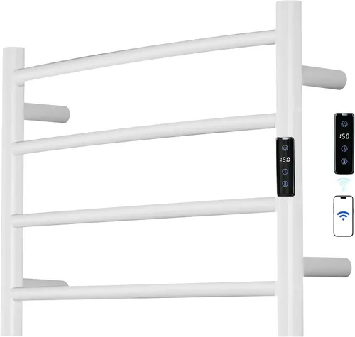 Miniatura 34 de Toallero Eléctrico con Control de Voz para Alexa y Google Home, TUYA - Calentador de Toallas de Baño Montado en la Pared, Enchufable