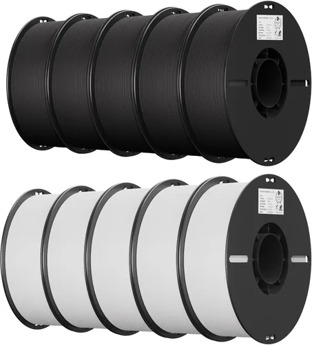 Miniatura 60 de Creality Filamento PLA+ Negro 1.75mm, filamento para impresora 3D de alta resistencia y sin enredos, embalaje al vacío, filamento para impresión 3D
