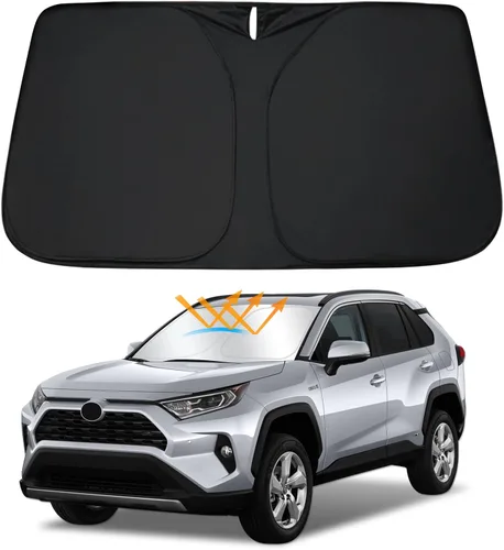 D-Lumina Parasol para parabrisas para Toyota RAV4 2019-2025, protector de visera frontal plegable, RAV-4 SUV Adventure, Hybrid Prime LE, TRD Parasol