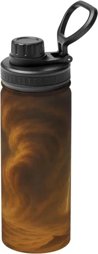 Miniatura 11 de Colorful Clouds Printed Insulated Water Bottle, 18oz Stainless Steel Funny Travel Mug, Leakproof Hot & Cold for Sports, Gym, Hiking
