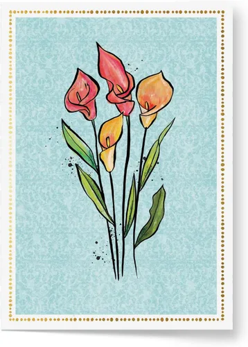 Miniatura 2 de Designer Pop!, Tarjeta de felicitación desplegable de cumpleaños – Diseño floral con tarjeta 3D de lirio de cala para amigos, familia y personas