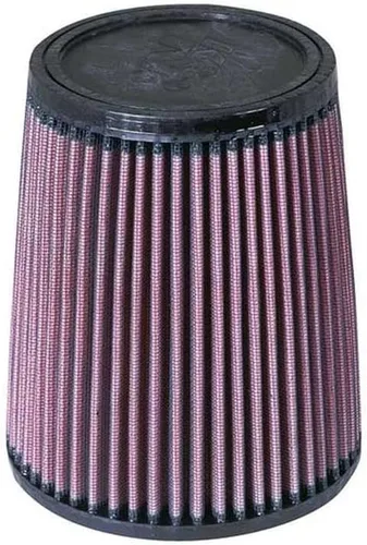 K&N Filtro de aire universal con abrazadera original de alto flujo: alto rendimiento, premium, lavable: diámetro de brida: 2.75 pulgadas, altura del