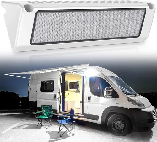 Miniatura 12 de Luz LED para porche exterior de casa rodante, impermeable, 10-30 V CC, baja corriente, accesorio de iluminación de 13 pulgadas, 90 W, 2800 lúmenes