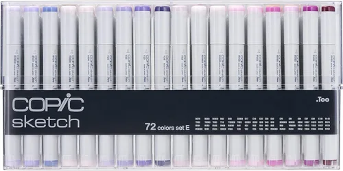 Miniatura 2 de Copic Sketch, Marcadores de Alcohol Ultra-combinables, Juego de 72 Piezas E Set E