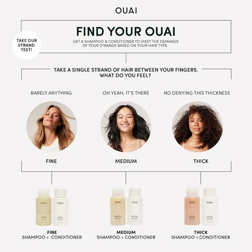 Miniatura 3 de OUAI Mascarilla gruesa para el cabello – Mascarilla para el cabello acondicionador profundo con aceite de almendras, aceite de oliva y queratina