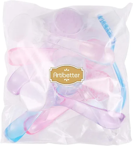 Miniatura 7 de ARTIBETTER Juego de 8 cepillos faciales exfoliantes faciales con tapa, 8 piezas de cepillo facial manual para limpieza profunda de poros