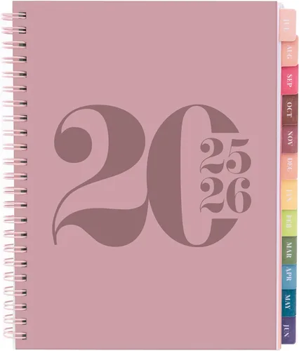 Miniatura 28 de Rileys - Agenda académica 2026-2027, agenda diaria, semanal y mensual, julio de 2026 a junio de 2027, páginas de notas para estudiantes