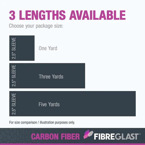 Miniatura 5 de Fibre Glast Funda unidireccional de fibra de carbono – Tubo de grafito de alta resistencia para unir y reforzar mangueras, palos de hockey, remos