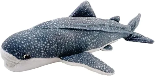 JIANEEXSQ Juguete de peluche de tiburón ballena de simulación suave, animales de peluche realistas y realistas, lindas criaturas del mar del océano,
