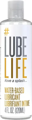 LubeLife - Lubricante a base de agua, lubricante personal seguro para juguetes para hombres, mujeres y parejas, tamaño de viaje, sin manchas, fácil