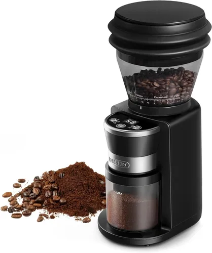 HIBREW G3 - Molinillo de café eléctrico, rebaba cónica de 1.575 pulgadas con 31 ajustes ajustables, soplador de aire antiestático y de doble capa,