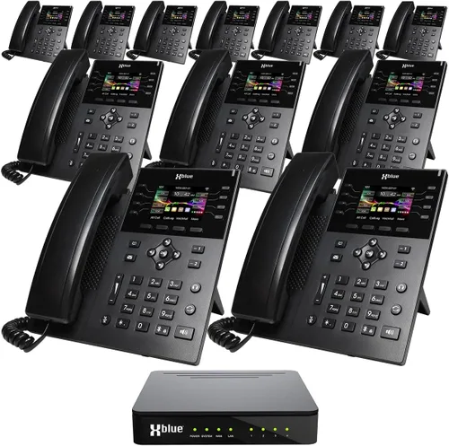 Miniatura 13 de Xblue QB1004 - Paquete de sistema QB con 4 teléfonos IP IP9g, incluyendo asistente automático, correo de voz, extensiones de teléfono celular