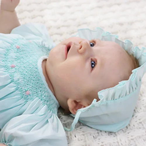 Miniatura 6 de Petit Ami Vestido de día para niña de obispo fruncido