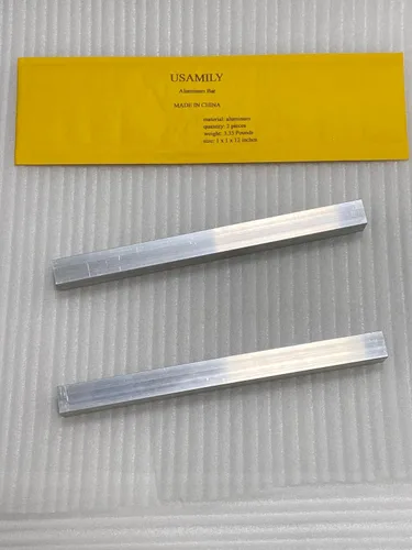 Miniatura 3 de Barra cuadrada de aluminio de 2 piezas 1 "X1" X12" 6061 Barra de aluminio T6511 Molino sólido Stock