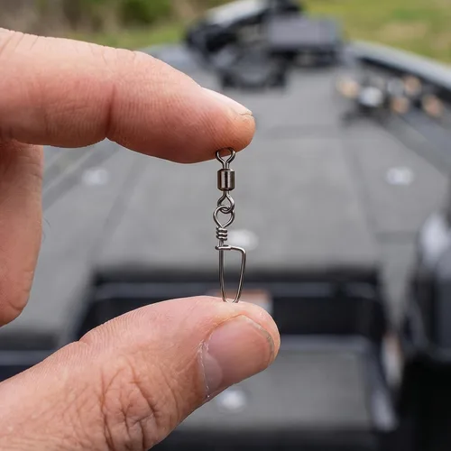 Miniatura 8 de 110 piezas de acero inoxidable barril giratorio accesorios de pesca, equipo de pesca premium con rodamiento de bolas, conector giratorio de broches