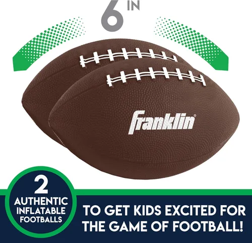 Miniatura 4 de Franklin Sports Juego de lanzamiento de objetivos de fútbol para niños, juguete inflable de tiro con mini pelotas de fútbol suaves - Divertido juego
