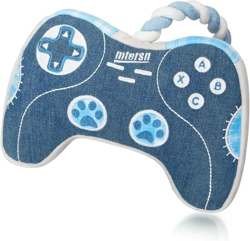 Miniatura 10 de MTERSN Juguetes chirriantes para perros: juguete interactivo de peluche para perros con papel arrugado completo y lindos juguetes masticables