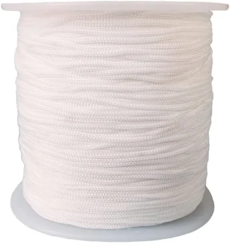 Miniatura 18 de Cordón de nailon trenzado de 150 yardas de 0.020 in, cuerda de hilo de nailon trenzado para pulseras de nudos chinos, collares, macramé, joyería