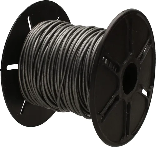 Miniatura 105 de The Beadsmith Cordón de cuero – Negro – Bobina de 0.039 in – 5 yardas/14.8 ft – Tanga de cuero indio ideal para trenzar, cuentas, collares, cordones