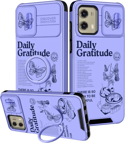 Miniatura 131 de Funermei Funda para Moto G Play 4G 2024 – Funda para teléfono para mujeres y niñas, diseño único de gato y libros, diseño único con funda