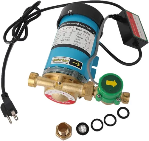 Miniatura 8 de Bomba de presión para el hogar, 115V/60HZ 120W Bomba de circulación de salida de 1 pulgada Bomba automática de refuerzo de ducha con interruptor