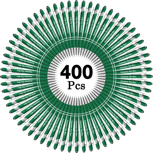Miniatura 52 de Hasta 500 bolígrafos personalizados a granel con logotipo de mensaje de nombre comercial, bolígrafos grabados personalizados con lápiz óptico