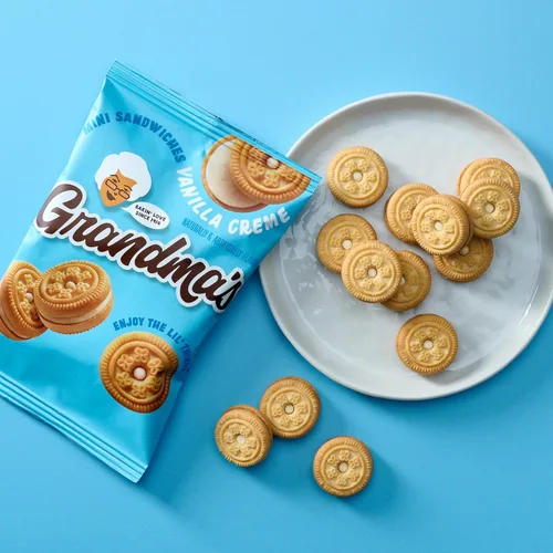 Miniatura 6 de Grandma's Galletas, mini sándwich Crèmes vainilla, 2.12 onzas (paquete de 60)